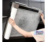 5 m Rouleau de film absorbant jetable, couvre-hotte de cuisine anti-huile, filtre à mailles de protection contre la graisse pour cuisinière et table de cuisson, fournitures de nettoyage A Pack Of Cook