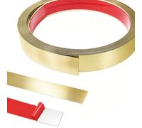5 m x 1,5 cm de ruban métallique décoratif auto-adhésif, bandes murales en acier inoxydable, moulures murales en stuc, décoration en acier pour cheminée, cadres de miroir, meubles et décoration de la