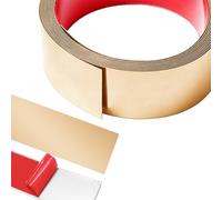 5 m x 6 cm de bandes décoratives autocollantes en métal, bandes murales en acier inoxydable, moulures murales en stuc, pour écaillage et collage en acier inoxydable pour cheminée, cadres de miroir