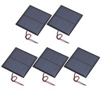 5 mini-panneaux solaires, 3 V, 0,63 W, 210 mA, polycristallins, dimensions : 70 mm x 70 mm