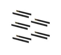 Emuca - Glissières pour tiroir avec roulement à billes 45mmx300mm, Lot de 5 paires de coulisses à sortie totale avec fermeture amortie, noir