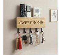 5 paquets de porte-clés muraux, organisateur d'entrée, boîte de rangement décorative, grand support de rangement pour couloir, télécommande, salon, chambre, cuisine, salle de bain, décoration de la ma
