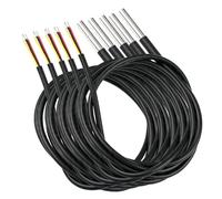 5 PCS Sonde Capteur de Température 3 Mètres Numérique Câble | Étanche en Acier Inoxydable Précision ±0,5°C Plage -55°C à +125°C Compatible avec Arduino Raspberry Pi Shelly