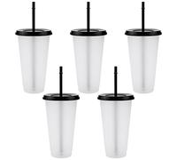 5 Pcs Tasse en Plastique réutilisable gobelet Plastique Verres Plastique réutilisables, gobelet, Tasse en Plastique, Vaisselle, Enfant, Bebe, Camping, a Eau, Cocktail, Whisky