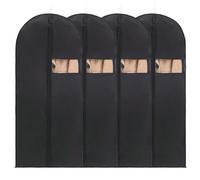 5 pièces/1 pièce Housse anti-poussière en PEVA, sac à vêtements inodore pour portant à vêtements, armoire-penderie, transparent et respirant avec fermeture éclair pour manteau, robe, veste, costume 60
