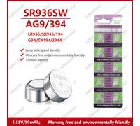 5 PIÈCES-10 PIÈCES 1.55V AG9 LR936 394 SR936SW CX194 LR45 Piles Bouton G9A 194 394A SR936 L936F Cellule Coin Montre Jouets Batterie À Distance