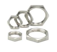 5 Pièces 304 Acier Inoxydable M8 M10 M12 M14 M16 M18 M20 M22 M24 M25 -M40 Écrou De Blocage Hexagonal Pas Raccord Tuyau 1mm 1.5mm Métrique Femelle(M20x1x27x7 (5pcs))
