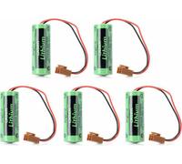 5 pièces 3V 2500mAh pile PLC CR17450SE-R A98L-0031-001 pour FANUC + connecteur