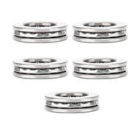 5 pièces 51105 roulement de butée à billes axiale à faible bruit rondelle de haute précision roulements à billes à faible bruit roulements à pression d'avion 25x42x11mm