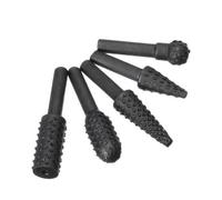 5 Pièces 6mm Tige Ronde Rape Rotative Ensemble Travail Du Bois Meulage Forets Fichier Cutter