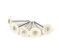 5 pièces accessoires outils abrasifs tige 3MM roues à poils en nylon plat brosse abrasive polissage polissage pour outils rotatifs Dremel, A