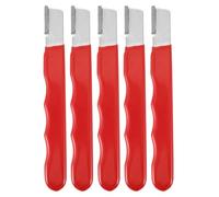 5 Pièces Affûteur de Sécateurs Multifonction, Acier Allié, Compact | Outil D'affûtage pour Ciseaux et Sécateurs, Usage Maison ou Extérieur, Léger, Ergonomique, Portable
