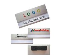 5 Pièces Aluminium Insignes D'Identité avec Aimant,Logo Personnalisé,Impression Couleur Votre,Nom Badge,Plaque pour Vêtements,Personnalisable,Logo,Même Revendre Aimant Argent Métal Léger Anodisé
