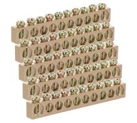 5 Pièces Barre de Mise à Terre en Cuivre 10 Trous Ac 50hz 660v | Installation Rapide, Gestion Facile des Câbles, Faible Résistance, Surface Lisse, Usage Industriel et Résidentiel