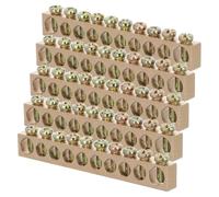 5 Pièces Barre de Mise à Terre Métallique en Cuivre 10 Trous 660v | Surface Lisse en Métal Or, Faible Résistance, Connexions Multiples, pour Boîtes de Distribution et Panneaux Électriques