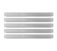 5 pièces Barre de Séparation en Acier Inoxydable 26x2x1,2cm pour plats | Finition sans Soudure, Surface Polie et Lisse, Réconfiguration sans Outil, Usage Traiteur et Buffet