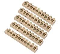 5 Pièces Barre Omnibus Neutre en Cuivre 10 Trous Ac 50hz 660v | Boîtes de Distribution et Tableaux Électriques, Connexions Multiples, Faible Résistance, Surface Lisse Couleur Or