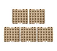 5 Pièces Boîte à Œufs en Pâte à Papier, Carton, Beige | Boite Oeufs Carton, Plaque Carton Oeufs, Boîte à Œufs Vide, Boîtes à Œufs Pulpe
