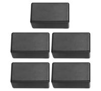 5 Pièces Boîte de Jonction Étanche en Plastique Abs Noir | Usage Intérieur et Extérieur, Protège le Câble, Boîtier Robuste, pour Rallonge Extérieure et Projet