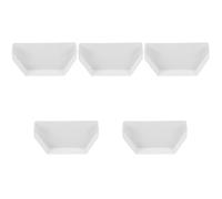 5 Pièces Bouchon D’extrémité de Gouttière 160 Carré | Aluminium PVC Blanc, Usage Façade et Jardin, Entretien Réduit, pour Tuyau D’eaux Pluviales