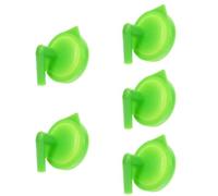 5 Pièces Bouchon de Réservoir de Radiateur de Voiture ABS Vert | Remplacement Simple, Installation Facile, Anti-fuite, pour Réservoir Moteur, Entretien Atelier, Usage sur Véhicules
