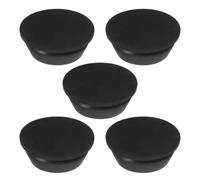 5 Pièces Bouchons en Caoutchouc pour Climatiseur, Noir | Pointe Conique, Étanchéité Waterproof, Blocage de Poussière, pour Fenêtres et Installations Mini-split, Usage Professionnel