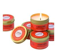 5 Pièces Bougies De Survie Longue Durée, Réchaud Pour Bougie D'urgence, Bougiesde Prévention Des Catastrophes Coupe-vent Pour Pannes De Courant, Camping, Randonnée, Maison, Pique-niques