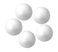 5 pièces Boules en Polystyrène Blanches 12x12x12cm | Surface Lisse et Ronde, Base pour Décorations de Fêtes, Arrangements Floraux, Guirlandes Lumineuses ou Ateliers Garçon Fille