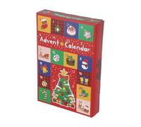 5 Pièces Calendrier de L'avent à Remplir, 24 Compartiments en Papier, | Boîte Vide à Garnir de Petits Présents ou Biscuits, Présentation de Table, Activité Ludique pour Enseignants et Organisateurs