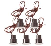 5 Pièces Capteur de Contact Porte Fenêtre Encastré, Plastique Noir | Signal Normalement Fermé, Installation Facile, Commande Magnétique, Conçu pour Systèmes D’alarme Domestiques