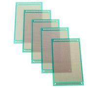 5 Pièces Carte de Circuits Imprimés Simple Face pour Soudure | Résine et Fibre de Verre, Assemblage Pratique, Usage Polyvalent, Carte Soudable pour Montage et Installation