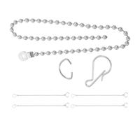 5 Pièces Chaîne Perlée de Poignée de Cuvette de Toilette Robuste | Conçue pour Clapet de Chasse D'eau et Assemblages D'obturateurs, Adaptée aux Plombiers et Propriétaires, Rénovation Maison