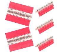 5 Pièces Charnière Adhésive Transparente en Acrylique | Pose Rapide à Double Face, Axe Inox, Usage Discret pour Boîtes et Tiroirs