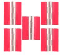 5 Pièces Charnières Autocollantes en Acrylique Rouge | Conception Adhésive, Réglables et Pratiques, Ne Se Déforment Pas Facilement, pour Couvercles de Boîte et Piano