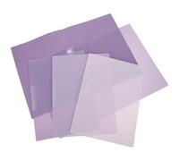 5 Pièces Chemise de Classement en Plastique A4 à Clip Pivotant 50 | Dossiers Non Perforés, Élégante, pour Bureaux et Sites, Protège les Feuilles A4 et Format Lettre