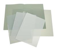 5 Pièces Classeur de Rangement de Documents A4 Clip Pivotant, 50 | Plastique, Protège les Papiers, Format Lettre et A4, École et Voyage, Couleur Dégradée