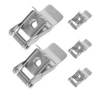 5 Pièces Clip à Ressort pour Luminaire Encastré, Métal Argenté | Support Haute Résistance, Installation Neuve et Bricolage, pour Éclairage Affleurant et Anti-basculement