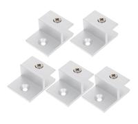 5 Pièces Clip de Fixation en Verre en Alliage D'aluminium, 1 Trou