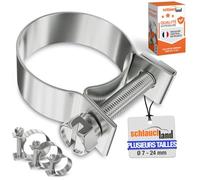 5 Pièces COLLIER DE SERRAGE MINI A2 100% INOX W4 - PETIT FORMAT Ø 9-11mm | LARGE CHOIX | Assortiment Serre Tuyau Durite Essence Diesel Haute Pression Acier inoxydable 1.4301 304 Domestique PREMIUM