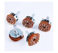 5 pièces Commutateur à bande rotatif RS25, bouton sélecteur panneau | Commutateur de position multipolaire 2P4T 2P5T 2P6T 3P3T 3P4T(2P5T)