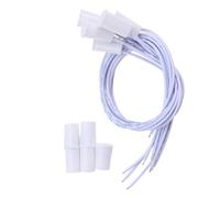 5 Pièces Contact Magnétique Encastré pour Porte et Interrupteur | Fermé Normalement, Alarme de Sécurité, Installation Intégrée, Plastique Blanc, Usage Porte Fenêtre