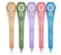 5 Pièces Correcteur Bille, Mini Roller Rechargeable À Pointe Fine, Bande De 6m Pour Corrections Propres Et Invisibles, Parfait Pour Élèves, Étudiants Et Bureaux