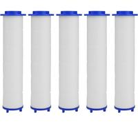 5 Pièces Coton PP Filtre Pommeau de Douche,Amovible Poire de Douche Anti Calcaire,9,5x2,4 cm Douchtte Universelle Filtre pour