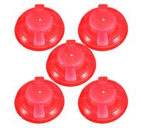 5 Pièces Couvercle de Détecteur de Fumée Rouge en Plastique