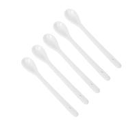 5 Pièces Cuillères à Soupe en Porcelaine Blanche, Longues | Bord Arrondi Poli Fin, Anti-glissement le Bol, pour Soupe Miso et Riz, Restaurant, Traiteur