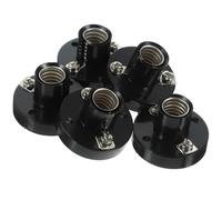 5 Pièces Culot E10 240v, Douille de Remplacement pour Lampe | Base Métallique Résistante à Chaleur, Fixation par Vis, Alliage Laiton, Atelier et Réparation de Luminaires