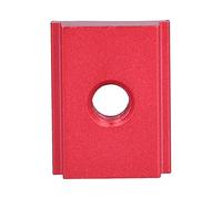 5 pièces d’écrou coulissant en alliage d’aluminium rouge pour rail en T, fixation à rainure en T avec filetage métrique double, glissière à vis lisse pour outil de menuiserie, (M8)