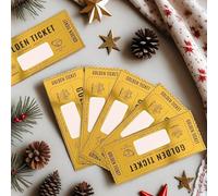 5 pièces de cartes à gratter dorées avec enveloppes, billets à gratter et révéler la surprise pour écrire votre propre message spécial pour l'anniversaire, la petite amie, l'épouse, la Saint-Valentin 