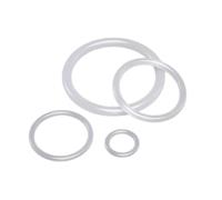 5 pièces de joint torique en silicone blanc de qualité alimentaire, ID 135mm, OD 145mm, diamètre du fil 5mm, adapté aux tuyaux et vannes, équipements électroniques, 135x145x5mm(5pcs)