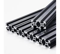 5 pièces de rail linéaire anodisé en aluminium extrudé 2040 à rainure en T de 2000 mm (78,7 pouces)